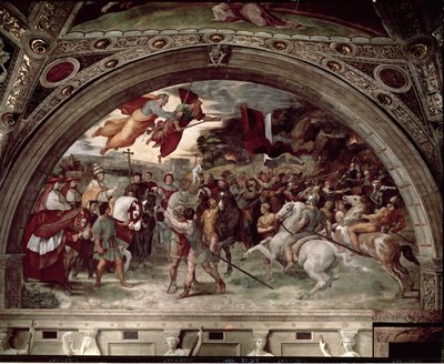 Papa Leone I respinge Attila, 1511-14 da Raffaello Sanzio Raphael